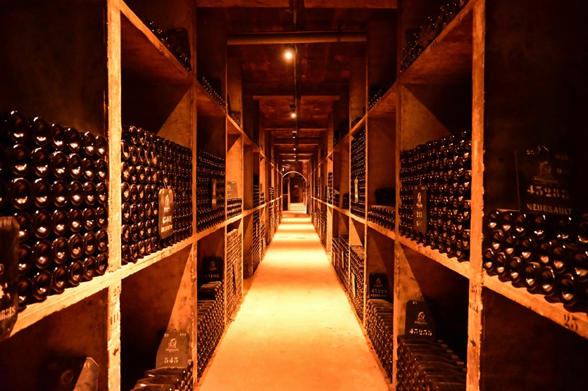 Vineyard estate at golden hour, wine travel in Europe