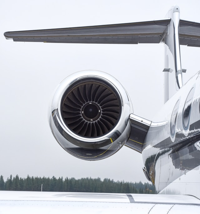 Private jet charter in Europe — long-range business jet cabin
